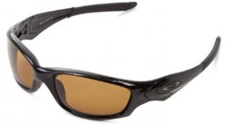 Oakley mens Straight Jacket 26 238 Polarized Sport Sunglasses,Polished Black,55 mm: Clothing