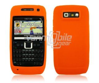 Orange Premium Super Grip Soft Silicone Skin Cover for Nokia E71 / E71X Phone: Cell Phones & Accessories