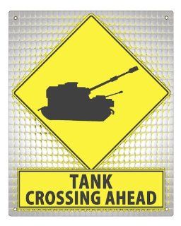 TANK Street Sign art Call Of Duty army plaque / funny boys video game room mancave retro wall decor 237 : Other Products : Everything Else