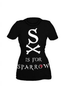 Pirates Of The Caribbean: On Stranger Tides S Is For Sparrow Girls T Shirt Plus Size Size : XX Large: Clothing