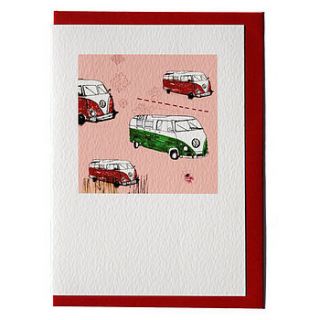 camper van card by goose chase design