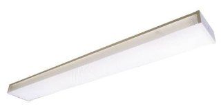 Lighting by AFX TW232R8 Low Profile 2 32 Watt T8 Wrap 2 Light Fixture, White with Clear Prismatic Lens   Under Counter Fixtures  