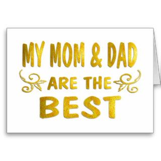 Best Mom & Dad Card
