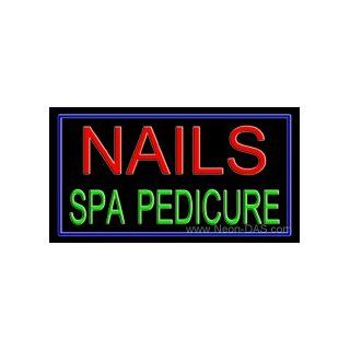 Nails Spa Pedicure Outdoor Neon Sign 20 x 37: Sports & Outdoors