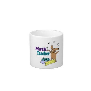Math Teacher Espresso Cup