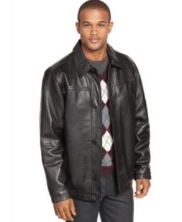 Perry Ellis Portfolio Jacket, Open Bottom Lambskin Leather Jacket   Coats & Jackets   Men