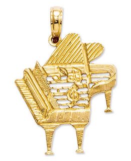 14k Gold Charm, Piano Charm   Jewelry & Watches
