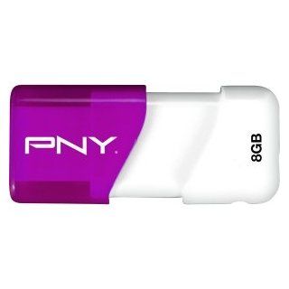 PNY Connect Attaché 8 GB USB 2.0 Flash Drive   Purple (P FD8GBATTBRL GE)  : Computers & Accessories