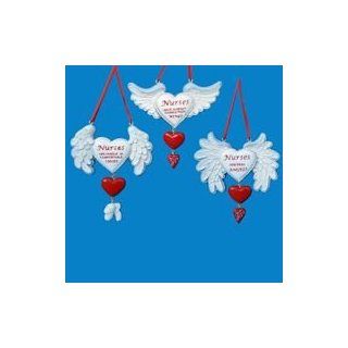 Club Pack of 12 Nurses Have Angel Wings Christmas Ornaments   Decorative Hanging Ornaments