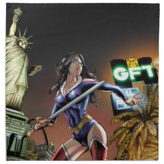 Grimm Fairy Tales #75 Heroic Sela in New York City Cloth Napkins
