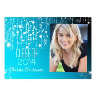 Glittering Class of 2014 Graduation Photo Cards