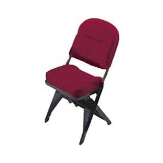 Clarin Seating 5300IBR VIP Series Upholstered Seat and Back Folding Chair with Leg Covers : Office Products