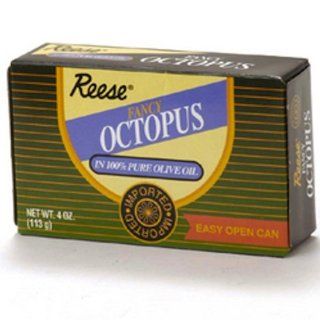 Reese Spanish Octopus, 4 Ounce Cans (Pack of 100)  Prepared Seafood Dishes  Grocery & Gourmet Food