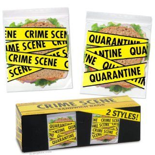 CRIME SCENE Sandwich Bags: Toys & Games