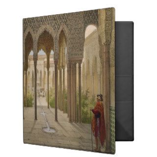 The Court of the Lions, the Alhambra, Granada, 185 3 Ring Binder