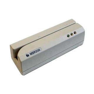 Unitech MSR206 Manual Swipe Magnetic Card Reader/Writer : Greeting Cards : Office Products