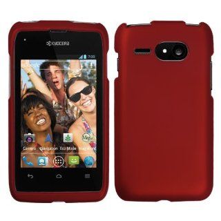 Asmyna KYOC5133HPCSO202NP Titanium Premium Durable Rubberized Protective Case for Kyocera Event C5133   1 Pack   Retail Packaging   Red: Cell Phones & Accessories