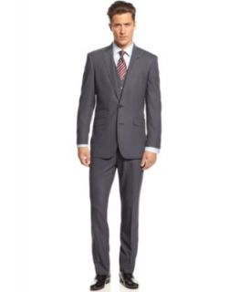 Bar III Suit Light Grey Twill Slim Fit   Suits & Suit Separates   Men