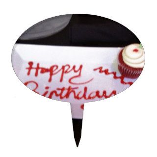 Happy birthday cupcake cake toppers