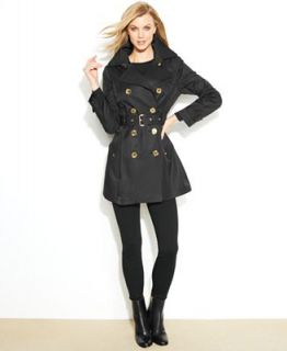 MICHAEL Michael Kors Coat, Double Breasted Belted Trench   Coats   Women