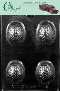 Cybrtrayd M197 The Brain Chocolate Candy Mold with Exclusive Cybrtrayd Copyrighted Chocolate Molding Instructions: Kitchen & Dining