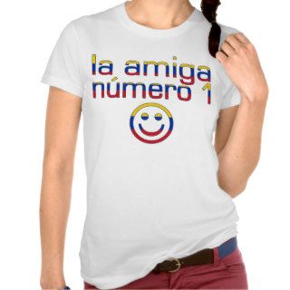 La Amiga Número 1 Venezuelan Flag Colors 4 Girls T shirts