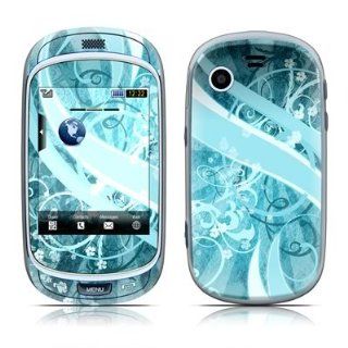 Flores Agua Design Protective Skin Decal Sticker for Samsung Gravity Touch SGH T669 Cell Phone: Cell Phones & Accessories