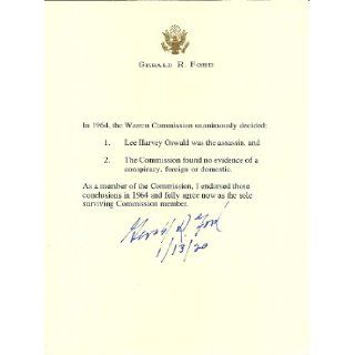 Gerald R. Ford signed letter: Gerald R. Ford: Books