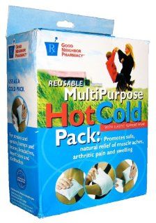 GNP Reusable MultiPurpose Hot Cold Pack with Elastic Support Wrap: Health & Personal Care