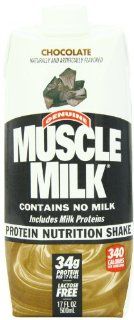 CytoSport Muscle Milk Ready to Drink Shake, Chocolate, 17 Ounce Cartons (Pack of 12): Health & Personal Care