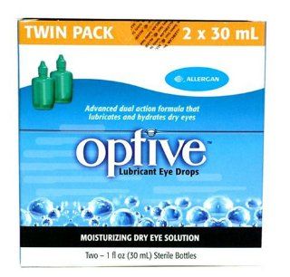 OPTIVE Lubricant Eye Drops, Advanced dual action formula, 2 Sterile Bottles, 30 ml each: Health & Personal Care