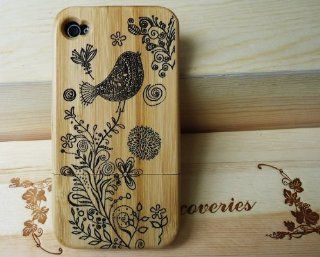 Matek: Chinese lucky Buddha Bamboo Wood Wooden Hard Case Cover For iPhone 4 4S 4G ,179: Cell Phones & Accessories