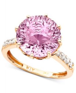 Gemma by EFFY Pink Amethyst (7 3/4 ct. t.w.) and Diamond (3/8 ct. t.w.) in 14k Rose Gold   Rings   Jewelry & Watches