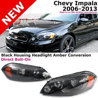 Chevy Impala 06 13 Monte Carlo Headlights Lamp Conversion Black Amber Clear Len: Automotive