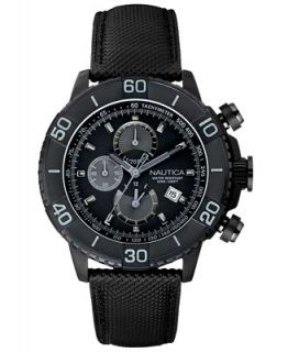 Nautica Watch, Mens Chronograph NST 500 Black Polyurethane Strap N20062G   Watches   Jewelry & Watches