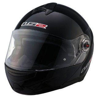 LS2 Helmets FF394 EPIC Modular Helmet (Gloss Black, Large) Automotive