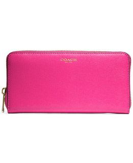 COACH ACCORDION ZIP WALLET IN SAFFIANO LEATHER   COACH   Handbags & Accessories