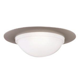 Cooper Lighting 172SNS 6 Inch Trim Showerlight with Dome Lens and Reflector, Satin Nickel Trim with Frosted Glass Dome   Recessed Light Fixture Trims  