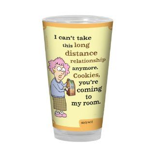 Tree Free Greetings PG02827 Aunty Acid Artful Alehouse Pint Glass, 16 Ounce, Long Distance Relationships: Kitchen & Dining