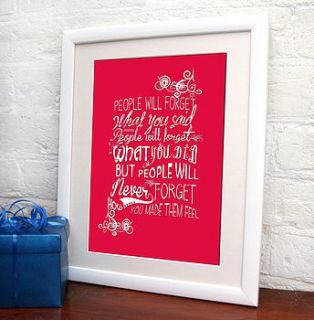 inspirational typography quote print by fizzy lemonade