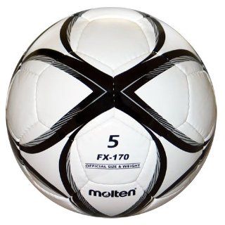 Molten FX 170 Soccer Ball (Black/White, Size 4) : Sports & Outdoors