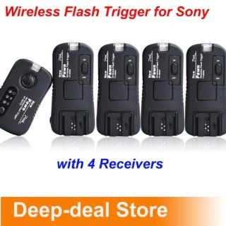 Pixel TF373 Wireless Flash Trigger for Sony with 4 Receiver FlashGun studio light 	 Sony: a900. a700, a550, a500, a450, a350, a330, a300, a230, a200, a100 : Camera & Photo