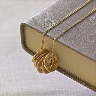 mini karma necklace in gold by lily belle