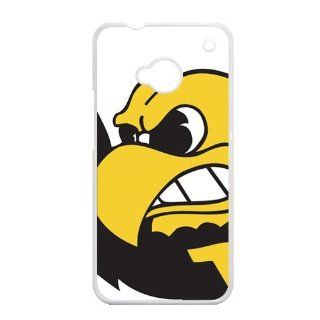 NCAA Iowa Hawkeyes Logo Unique Durable Hard Plastic Case Cover for HTC ONE M7 Custom Design UniqueDIY: Cell Phones & Accessories