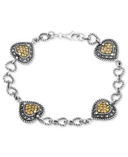 Genevieve & Grace Sterling Silver Marcasite Infinity Bangle Bracelet   Bracelets   Jewelry & Watches
