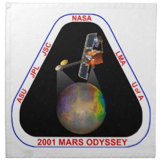 2001 Mars Odyssey Printed Napkins