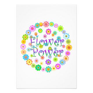 FLOWER Power Custom Invitations