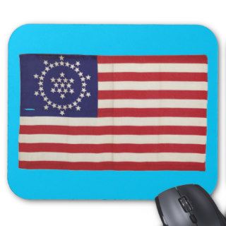 American Flag with 48 Stars Whipple Mouse Mat