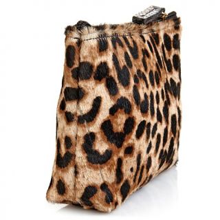 Clever Carriage Jaguar Print Haircalf Safari Makeup Bag