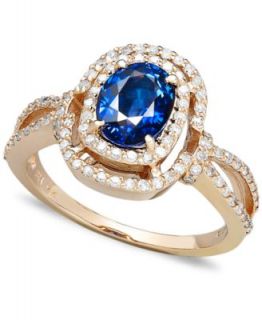 14k Gold Emerald Cut Emerald (9/10 ct. t.w.) & Diamond Ring (1/3 ct. t.w.)   Rings   Jewelry & Watches